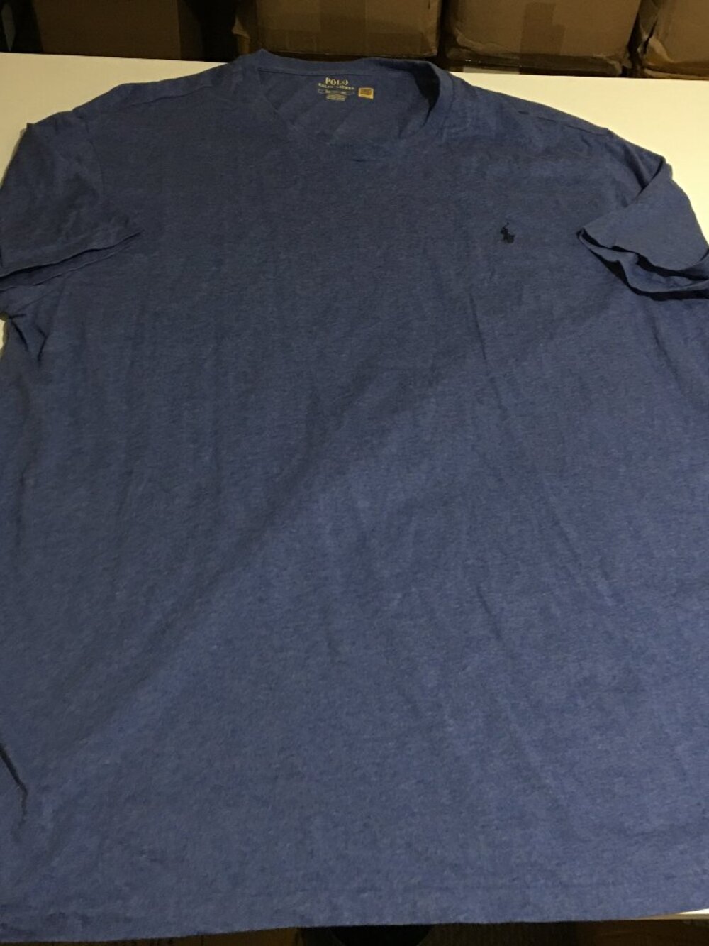 Polo Ralph Lauren T-Shirt Mens 3XB 3XL Big Blue Crew Neck Basic Staple Preppy
